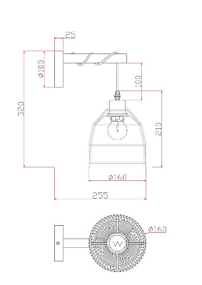 Настенный светильник (бра) Freya FR5334WL-01B 400_400_3182302
